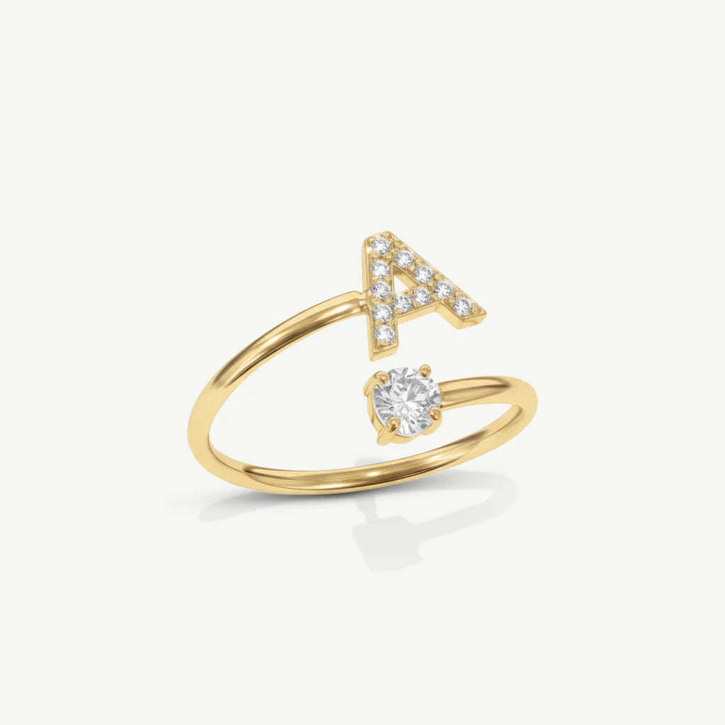 Initiale™ – Verstellbarer Ring mit Initiale