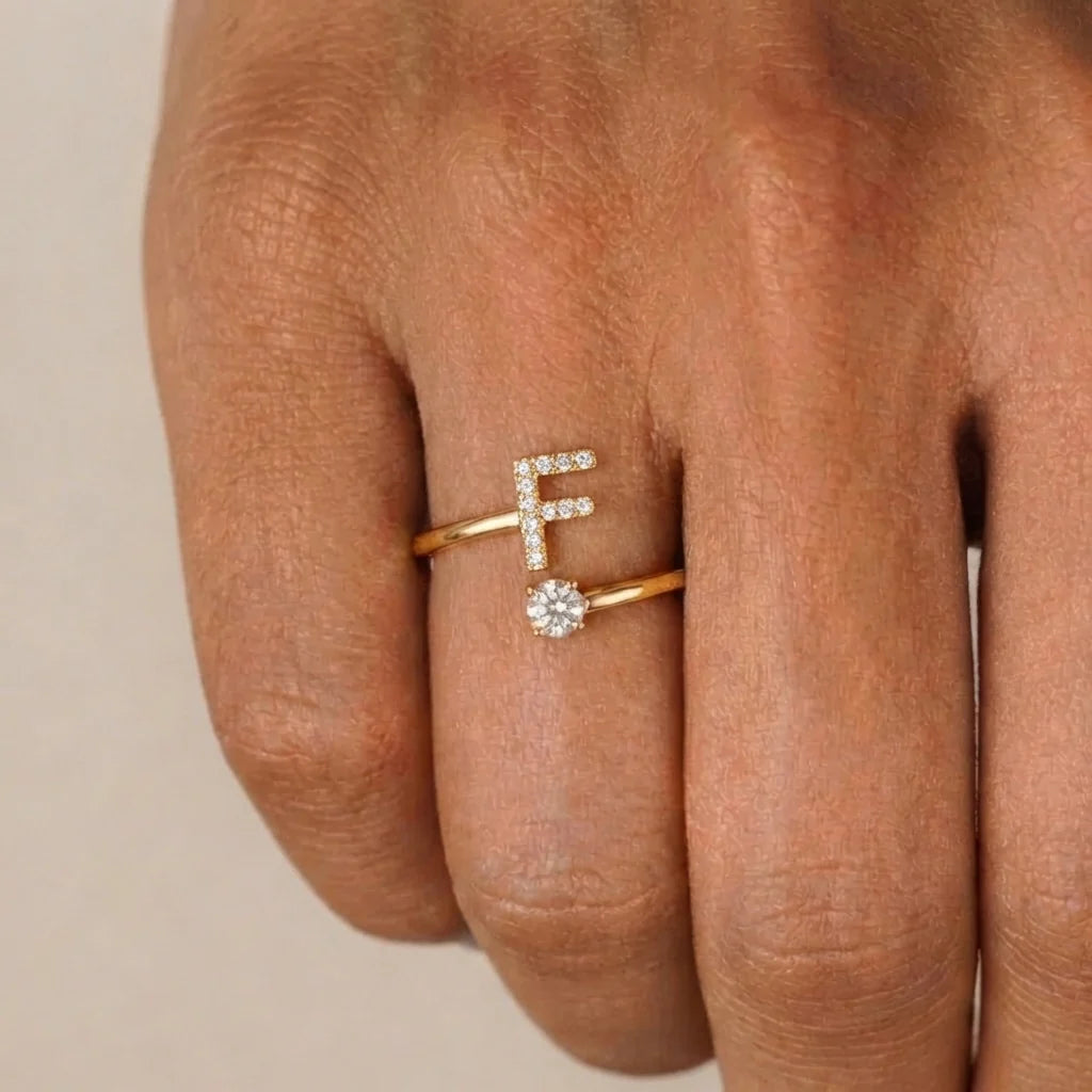 Initiale™ – Verstellbarer Ring mit Initiale