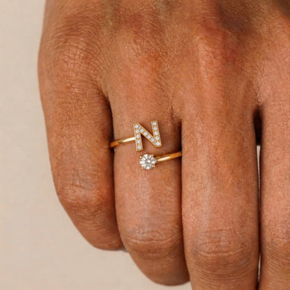 Initiale™ – Verstellbarer Ring mit Initiale