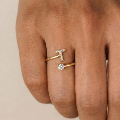 Initiale™ – Verstellbarer Ring mit Initiale
