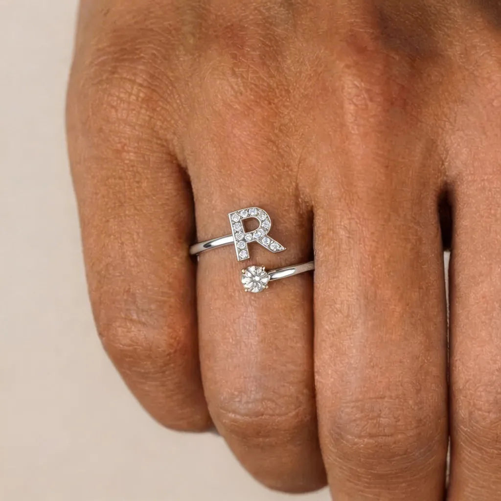 Initiale™ – Verstellbarer Ring mit Initiale