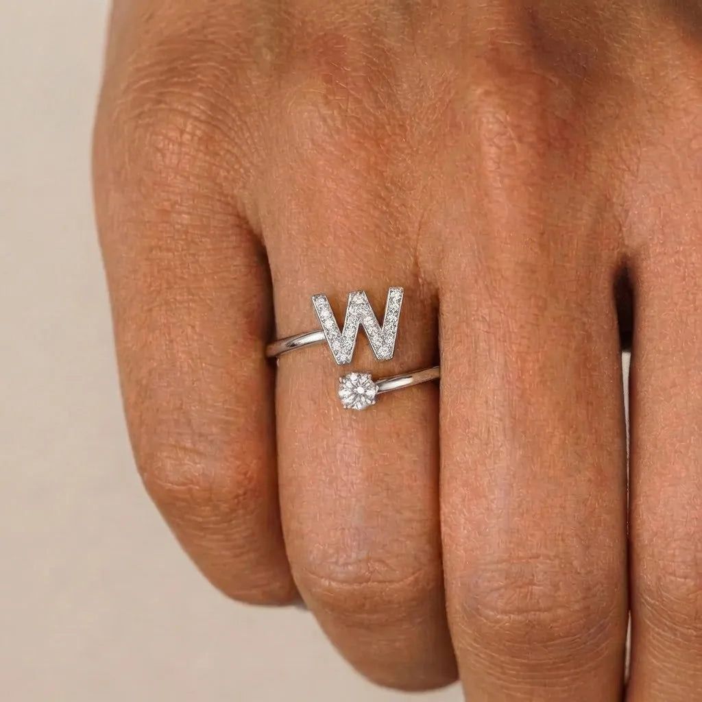 Initiale™ – Verstellbarer Ring mit Initiale