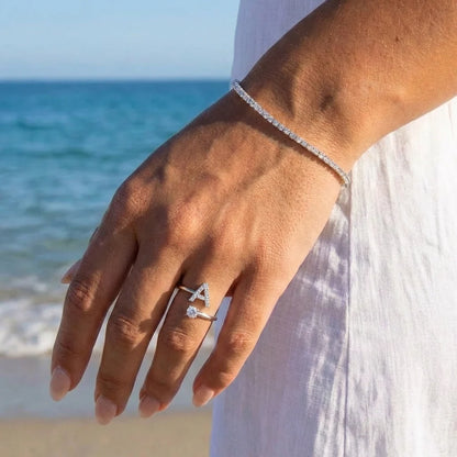 Initiale™ – Verstellbarer Ring mit Initiale