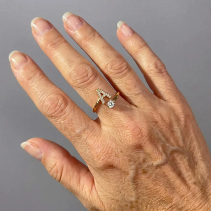 Initiale™ – Verstellbarer Ring mit Initiale