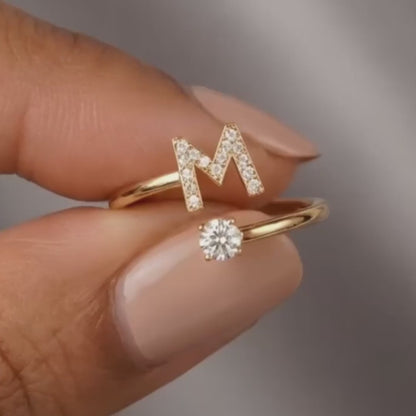 Initiale™ – Verstellbarer Ring mit Initiale